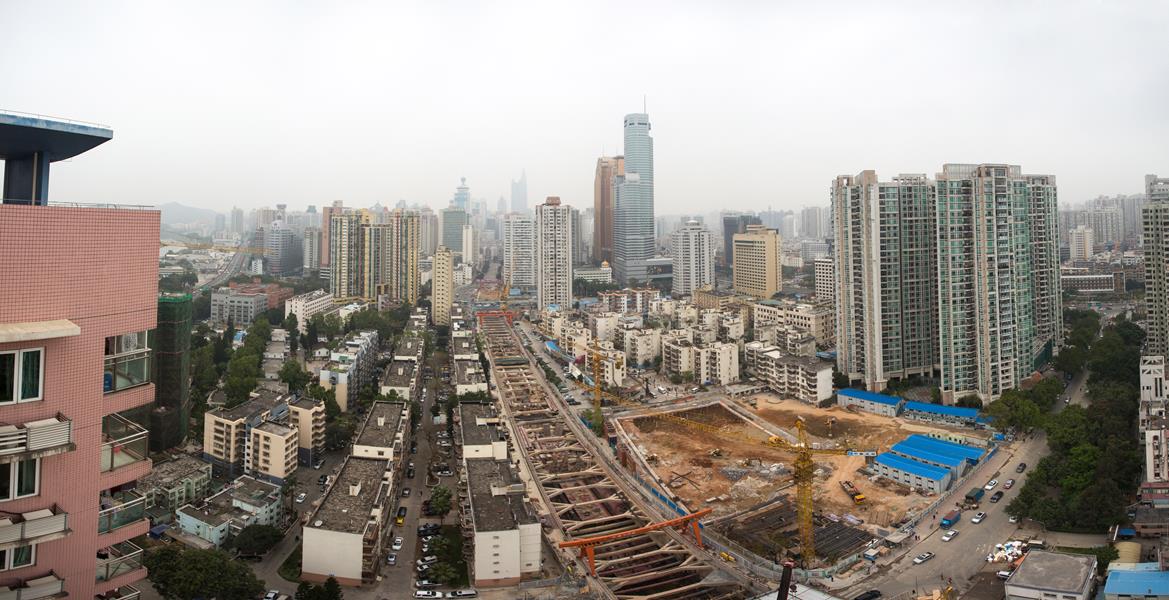地鐵9號線——文錦站施工全景（定點：江鑫大廈頂）2015年3月11日-7865 (Copy).jpg